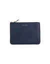 COMME DES GARÇONS COMME DES GARÇONS WOMAN POUCH MIDNIGHT BLUE SIZE - BOVINE LEATHER