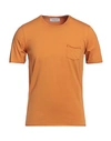 Gran Sasso Man T-shirt Mandarin Size 34 Cotton, Elastane