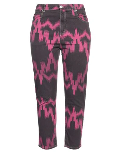 Isabel Marant Étoile Marant Étoile Woman Denim Pants Dark Purple Size 8 Cotton, Elastane In Purple