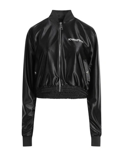Khrisjoy Woman Jacket Black Size 1 Polyester In Black