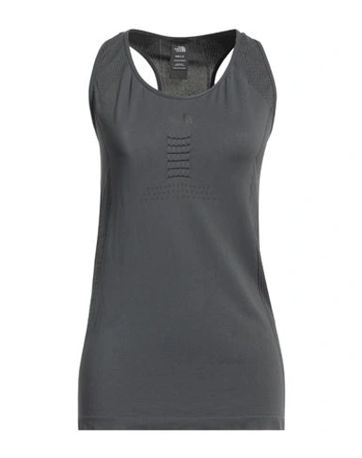The North Face Woman Tank Top Steel Grey Size M/l Polyamide, Polypropylene In Gray