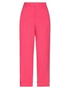 Twinset Woman Pants Fuchsia Size 12 Cotton, Elastane In Pink