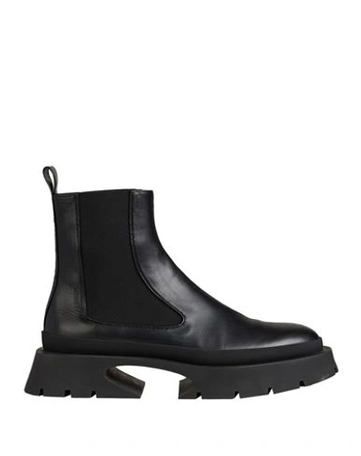 Jil Sander Woman Ankle Boots Black Size 11 Soft Leather