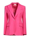 P.a.r.o.s.h P. A.r. O.s. H. Woman Blazer Fuchsia Size S Viscose, Linen In Pink
