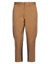 Labelroute Man Pants Camel Size 34 Cotton, Elastane In Beige