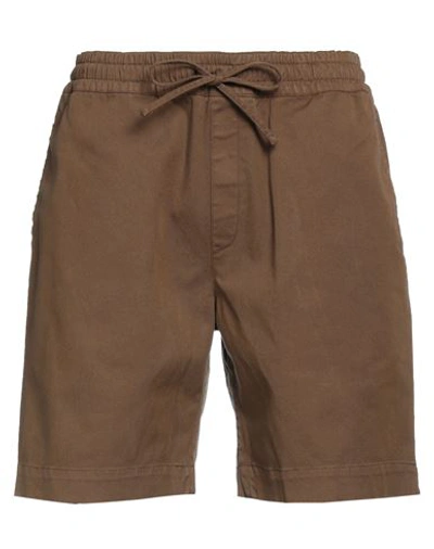 Ymc You Must Create Man Shorts & Bermuda Shorts Brown Size L Cotton, Elastane