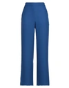 ANTONIA ZANDER ANTONIA ZANDER WOMAN PANTS BLUE SIZE S VISCOSE, VIRGIN WOOL