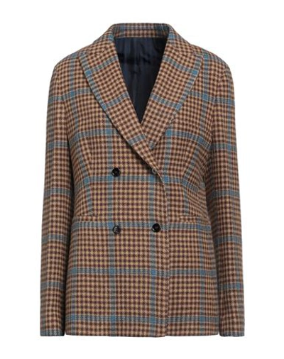 Mp Massimo Piombo Woman Blazer Sand Size 4 Alpaca Wool, Polyamide In Beige