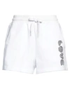 Love Moschino Woman Shorts & Bermuda Shorts White Size 4 Cotton, Elastane