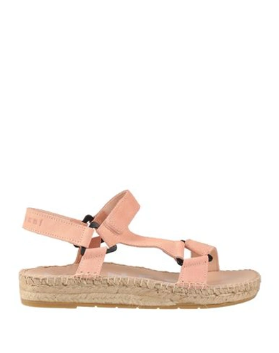 Manebi Manebí Woman Espadrilles Pink Size 10 Soft Leather