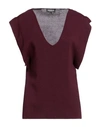 Dondup Woman Sweater Deep Purple Size 8 Cotton