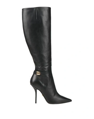 Dolce & Gabbana Woman Boot Black Size 6.5 Calfskin