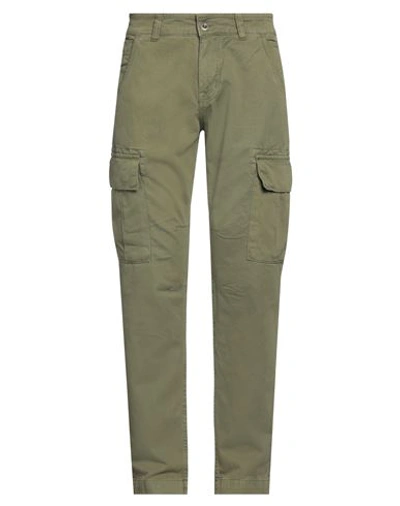 Alpha Industries Man Pants Sage Green Size 38 Cotton