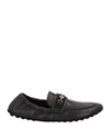Ferragamo Man Loafers Black Size 9 Soft Leather In Black