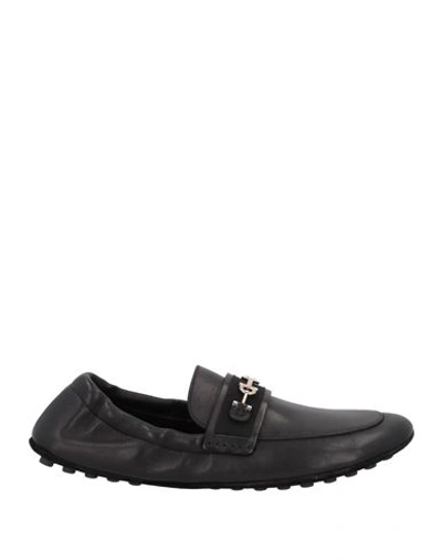 Ferragamo Man Loafers Black Size 9 Soft Leather