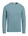 Filippo De Laurentiis Man Sweater Light Blue Size 46 Alpaca Wool, Wool, Polyamide