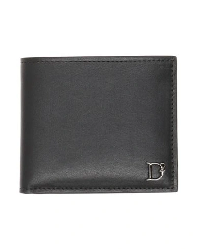 Dsquared2 Man Wallet Black Size - Soft Leather