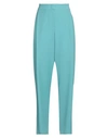 Emporio Armani Woman Pants Turquoise Size 8 Polyester In Blue