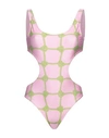 CHIARA FERRAGNI CHIARA FERRAGNI WOMAN ONE-PIECE SWIMSUIT PINK SIZE M POLYESTER, ELASTANE