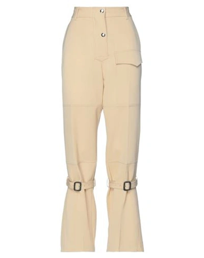 VICTORIA BECKHAM VICTORIA BECKHAM WOMAN PANTS PASTEL YELLOW SIZE 8 VIRGIN WOOL