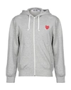 Off-white Comme Des Gar Ons Play Mens Grey Other Materials Sweatshirt In Grey