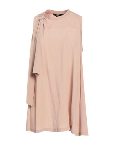 Seventy Sergio Tegon Woman Top Blush Size M Cotton, Modal, Elastane, Acetate, Silk In Pink