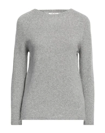 's Max Mara Woman Sweater Grey Size M Wool, Cashmere, Polyamide