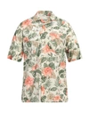 Brooksfield Man Shirt Beige Size Xxl Cotton In Beige