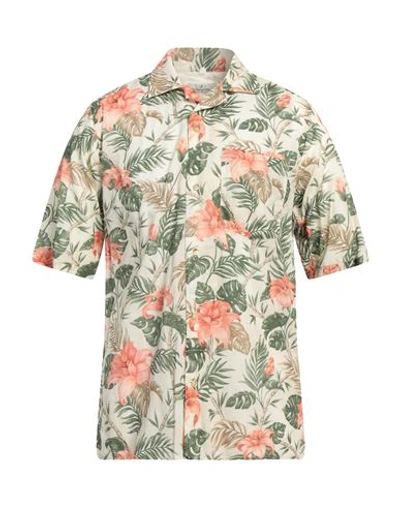 Brooksfield Man Shirt Beige Size Xxl Cotton