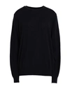 Artknit Studios The Ultrasoft Wool Round-neck Woman Sweater Midnight Blue Size Xl Merino Wool In Blue