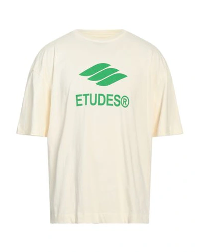 Etudes Studio Études Man T-shirt Cream Size M Organic Cotton In White