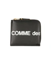 Comme Des Garçons Woman Coin Purse Black Size - Leather
