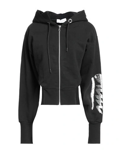 Gaelle Paris Gaëlle Paris Woman Sweatshirt Black Size 2 Cotton, Elastane In Black