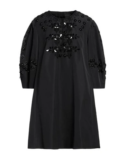 Valentino Garavani Woman Mini Dress Black Size 12 Cotton, Polyester