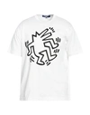 Junya Watanabe Keith Haring Cotton T-shirt In White