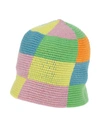 The Elder Statesman Multicolor Toy Checker Bucket Hat In Green