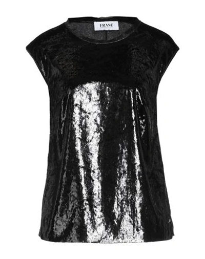 Frase Francesca Severi Woman Top Black Size 6 Polyester