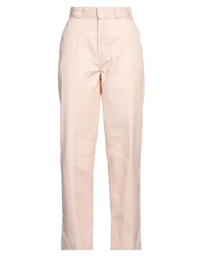 Dickies Woman Pants Light Pink Size 27 Polyester, Cotton