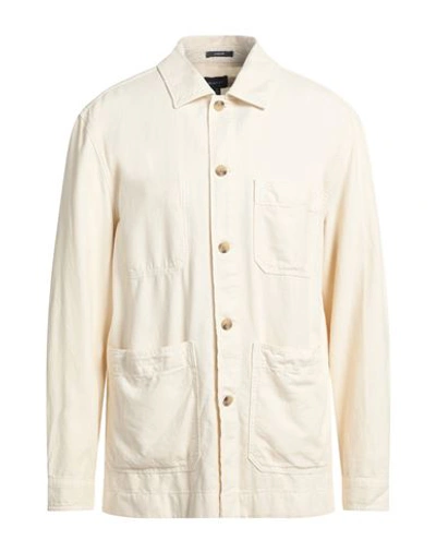 Gant Man Shirt Off White Size 16 ½ Cotton, Linen