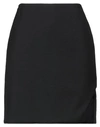 Alexander Mcqueen Woman Mini Skirt Black Size 2 Wool, Mohair Wool
