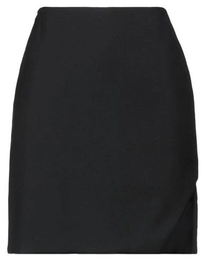 Alexander Mcqueen Woman Mini Skirt Black Size 2 Wool, Mohair Wool