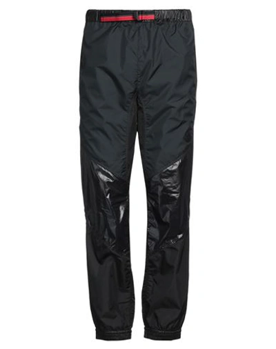 Moncler 2  1952 Man Pants Black Size Xl Polyester, Polyamide