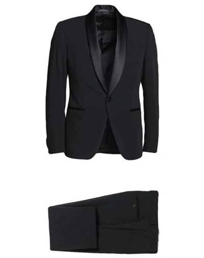 Tombolini Man Suit Black Size 44 Polyester, Viscose, Elastane