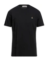 Vivienne Westwood Organic Cotton T-shirt With Signature Orb Logo In Black
