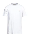 Vivienne Westwood White Crewneck T-shirt With Orb Logo Detail On The Front In Cotton Woman In White