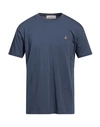 Vivienne Westwood Man T-shirt Slate Blue Size L Organic Cotton