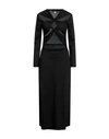 Sid Neigum Woman Maxi Dress Black Size S Viscose, Polyamide, Elastane In Black