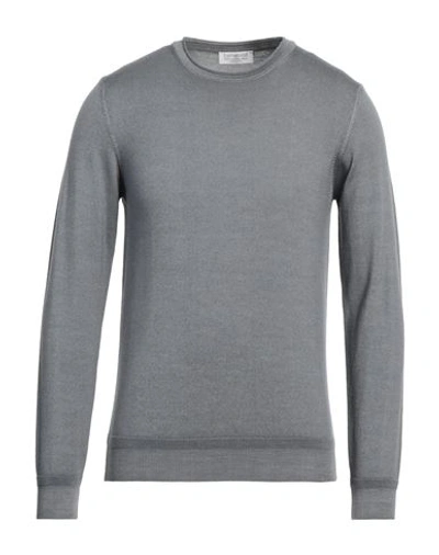 Bellwood Man Sweater Grey Size 40 Merino Wool In Grey