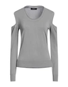 Alpha Studio Woman Sweater Grey Size L Viscose, Polyamide