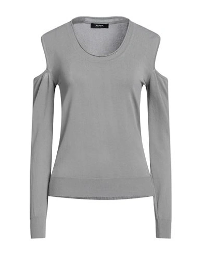 Alpha Studio Woman Sweater Grey Size L Viscose, Polyamide
